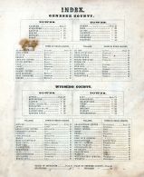 Table of Contents, Genesee and Wyoming County 1866